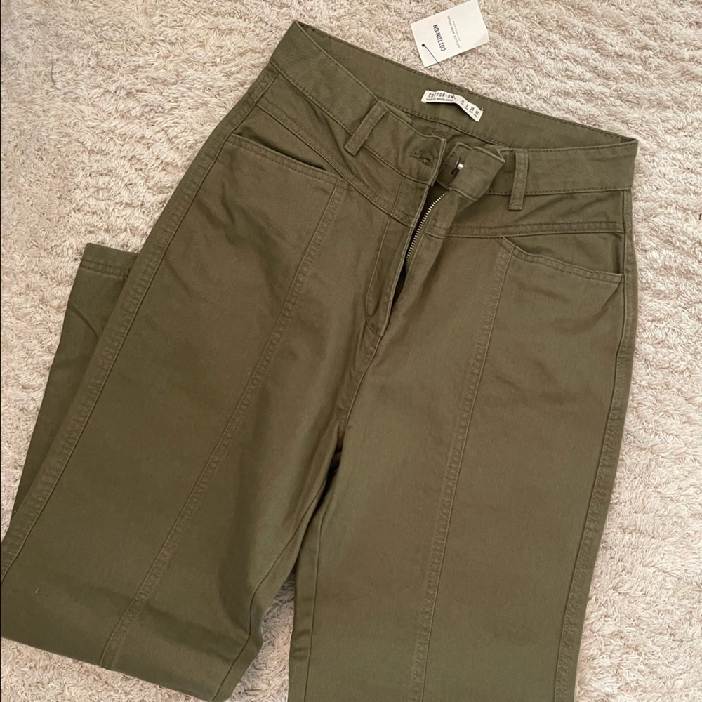 cotton on olive green pants
